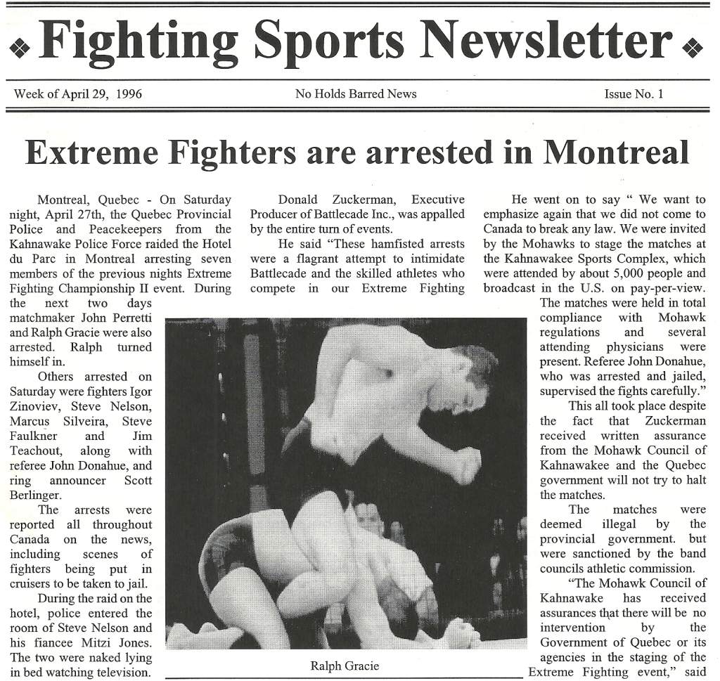 04/96 Fighting Sports Newsletter